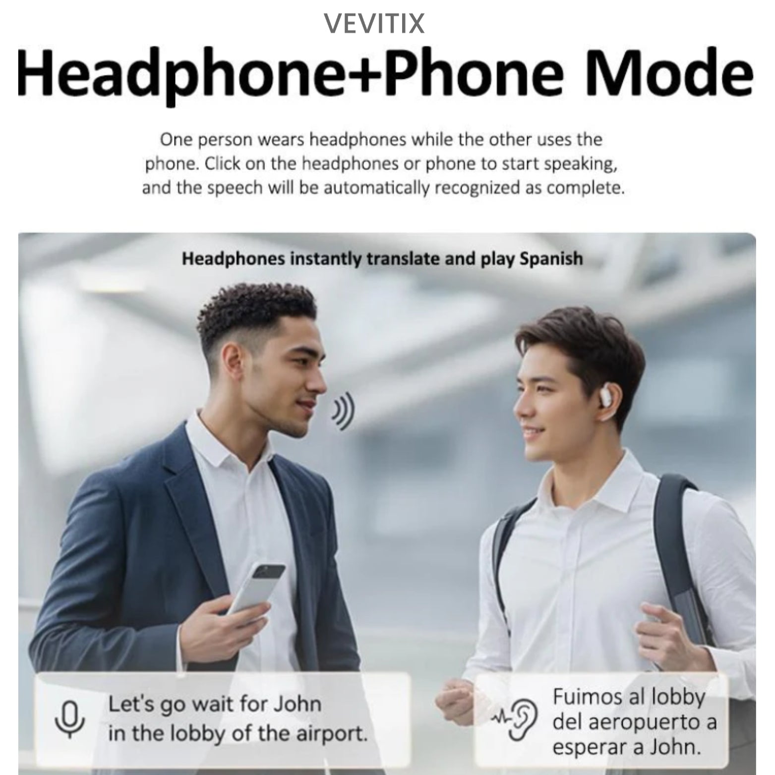 Vevitix - AI Translator Earbuds